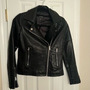 Topshop, Vegan leather biker jacket, women’s size US2